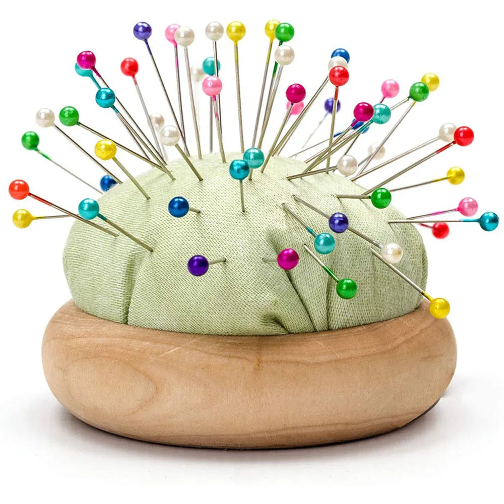 100Pcs/Box 38mm Sewing Pins Glass Ball Multicolor Head Pins Straight