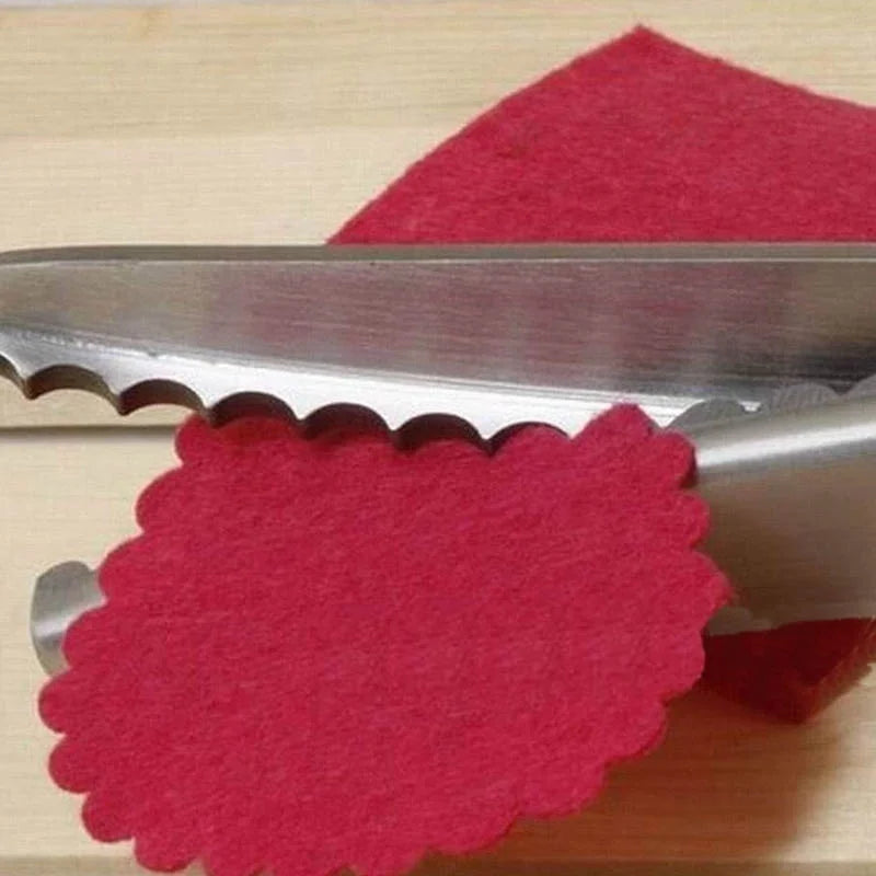 Tailor's Scissors 3/5/7mm Wave Lace Dressmaker's Shears Stainless Steel Hand Scissors