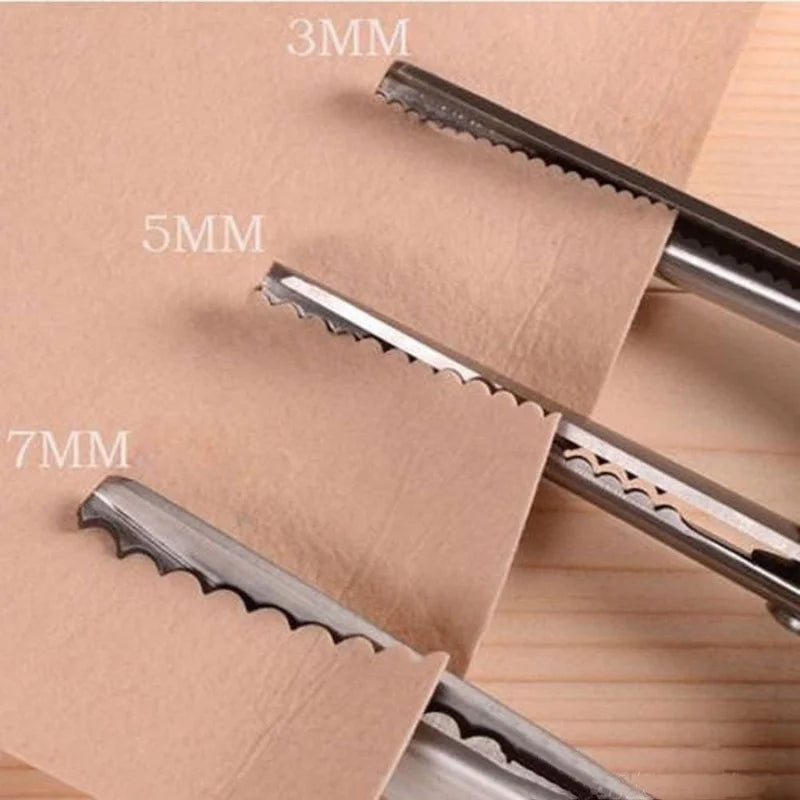 Tailor's Scissors 3/5/7mm Wave Lace Dressmaker's Shears Stainless Steel Hand Scissors