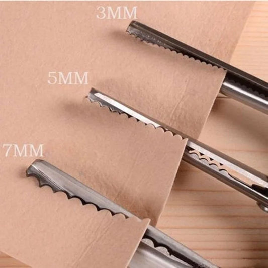 Tailor's Scissors 3/5/7mm Wave Lace Dressmaker's Shears Stainless Steel Hand Scissors